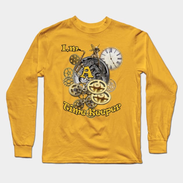 The Time Keeper Long Sleeve T-Shirt by Just Kidding by Nadine May